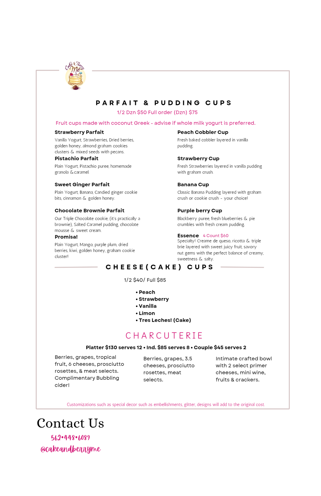 Plates & Cater