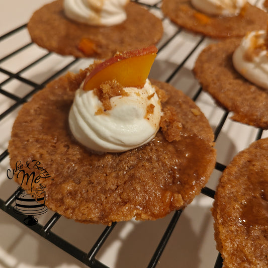 🍑 The Peach Cobbler Brûlée Sablé