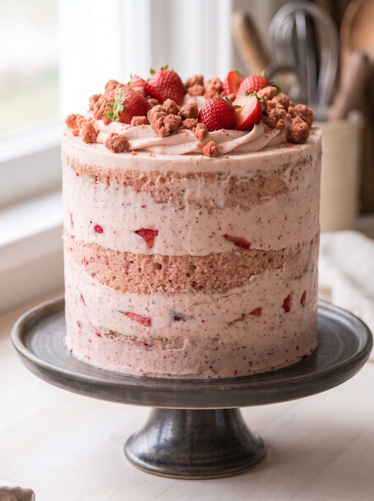 The Pure Strawberry Semi-Naked Cake
